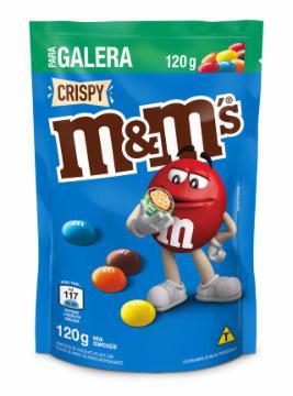 M&MS CRISPY CHOCOLATE POUCH 120G