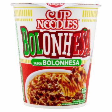 MACARRAO INSTANTANEO NISSIN CUP NOODLES BOLONHESA 72G