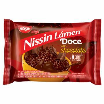 MACARRAO INSTANTANEO NISSIN LAMEN DOCE CHOCOLATE 55G