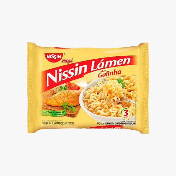 MACARRAO INSTANTANEO NISSIN LAMEN GALINHA 85G
