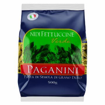 MACARRAO PAGANINI GRANO DURO FETTUCCINE NIDI VERDE 500G