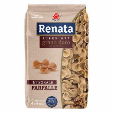 MACARRAO RENATA INTEGRALE GRANO DUROURO FARFALLE500G