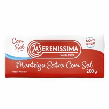 MANTEIGA LASERENISSIMA COM SAL TABLETE 200G