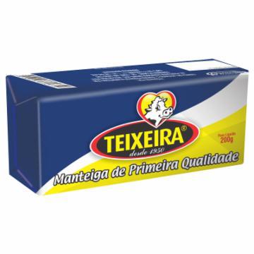 MANTEIGA TEIXEIRA SEM SAL TABLETE 200G