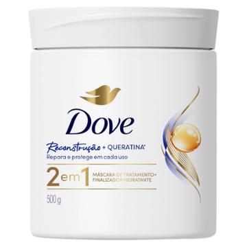 MASCARA DOVE 2 EM 1 RECONSTRUCAO QUERATINA 500G