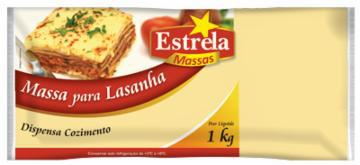 MASSA PARA LASANHA ESTRELA MASSAS 1KG