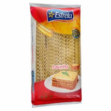 MASSA PARA LASANHA ESTRELA MASSAS 500G
