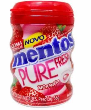 MENTOS PURE FRESH MORANGO 56G