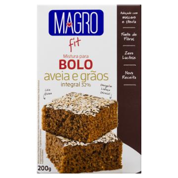MISTURA BOLO MAGRO FIT INTEGRAL AVEIA GRAOS 200G