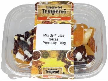 MIX FRUTAS SECA EMPORIO DOS TEMPEROS 100G