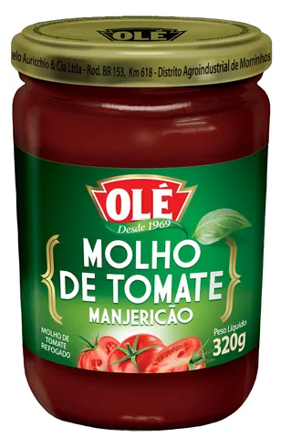 MOLHO TOMATE OLE MANJERICAO VIDRO 320G