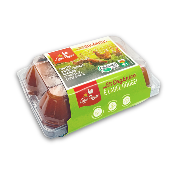 OVOS LABEL ROUGE CAIPIRA ORGANICO C/ C6