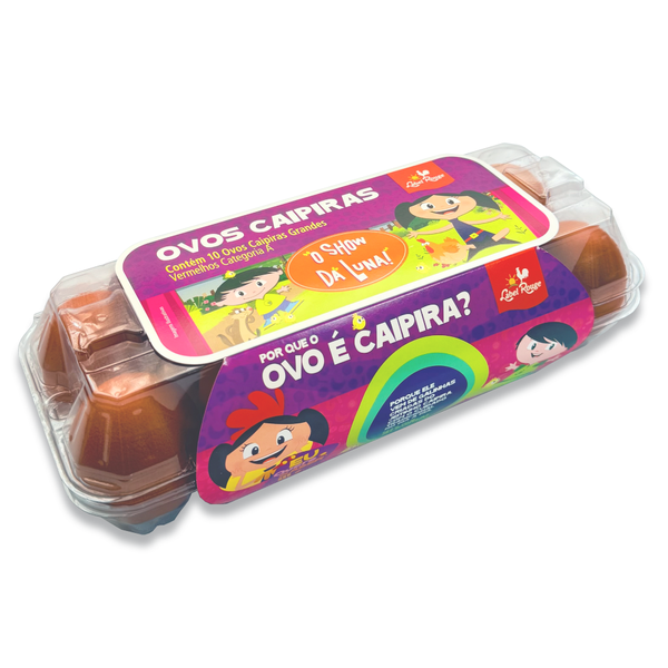 OVOS LABEL ROUGE CAIPIRA SHOW DA LUNA C/10