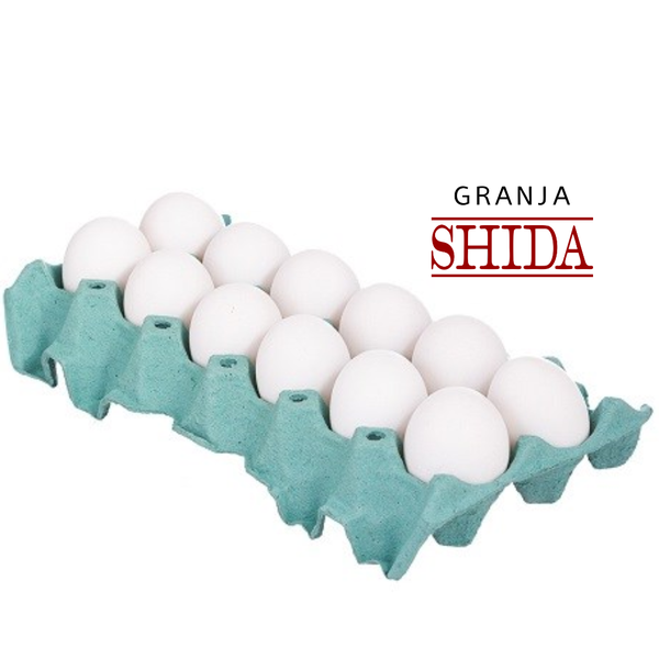 OVOS SHIDA BRANCO EXTRA GRANDE C/12