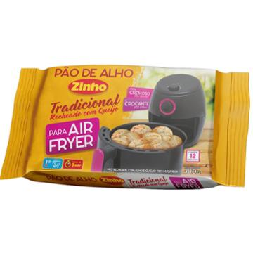PAO ALHO ZINHO BOLINHA RECHEADO COM QUEIJO 300G