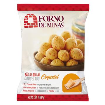 PAO DE QUEIJO FORNO DE MINAS COQUETEL 400G 