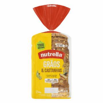 PAO NUTRELLA GRAOS E CASTANHAS 450G