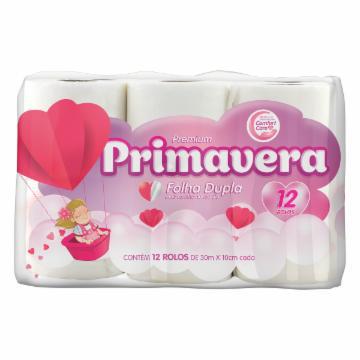 PAPEL HIGIENICO PRIMAVERA FOLHA DUPLA C/12 30MTS