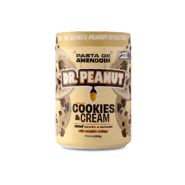 PASTA AMENDOIM DR PEANUT COOKIES CREAM 250G
