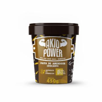 PASTA DE AMENDOIM AKIO POWER CROCANTE 450G