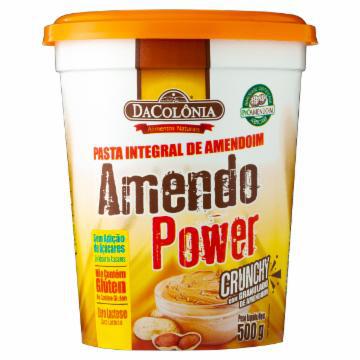 PASTA DE AMENDOIM CRUNCHY INTEGRAL DACOLONIA AMENDO POWER 500G
