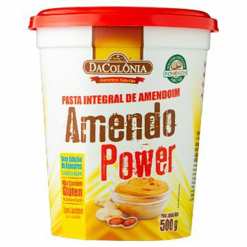 PASTA DE AMENDOIM INTREGAL DACOLONIA AMENDO POWER 500G