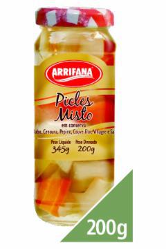 PICLES EM CONSERVA ARRIFANA MISTO 200G