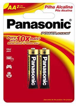 PILHA PANASONIC ALKALINE PEQ.C/2