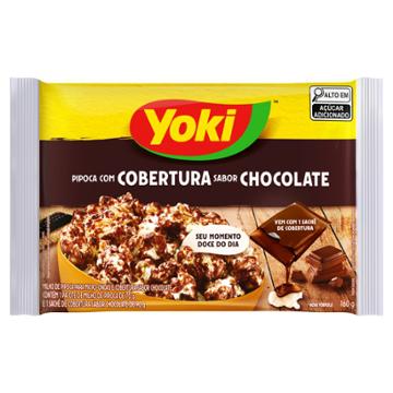 PIPOCA YOKI MICROONDAS COBERTURA CHOCOLATE 160G
