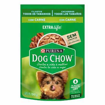 RACAO DOG CHOW FILHOTES CARNE 100G