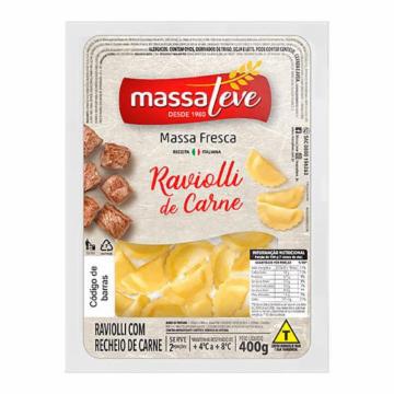 RAVIOLI MASSA LEVE CARNE 400G