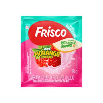 REFRESCO EM PO FRISCO MORANGO E IOGURTE 18G