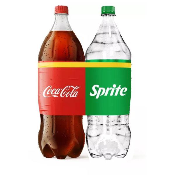 REFRIGERANTE PACK 1 COCA COLA + 1 SPRITE 2L