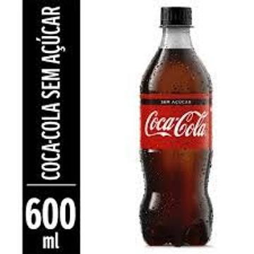 REFRIGERANTE PET COCA COLA SEM ACUCAR 600ML