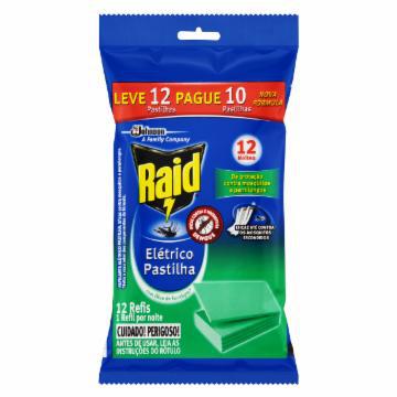 REPELENTE ELETRICO RAID PASTILHA EUCALIPTO REFIL LEVE 12 PAGUE 10