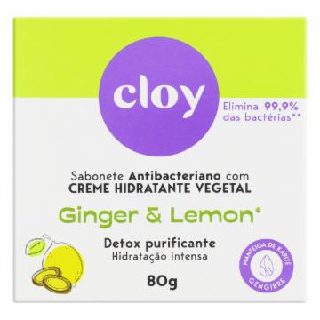 SABONETE BARRA CLOY HIDRATANTE GINGER&LEMON 80G