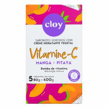 SABONETE BARRA CLOY HIDRATANTE VITAMINA C LEVE MAIS PAGUE MENOS 400G