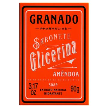 SABONETE BARRA GRANADO DE GLICERINA AMENDOA 90G