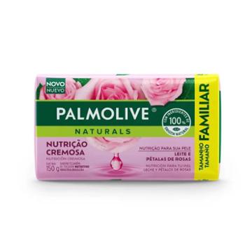SABONETE BARRA PALMOLIVE NATURALS LEITE E PETALAS DE ROSAS 150G
