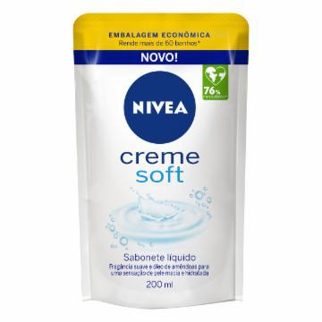 SABONETE LIQUIDO NIVEA CREME SOFT REFIL 200ML