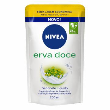 SABONETE LIQUIDO NIVEA ERVA DOCE REFIL 200ML