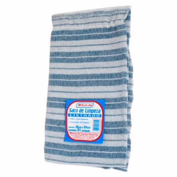 SACO LIMPEZA MIRAPANO LISTRADO 38X64CM