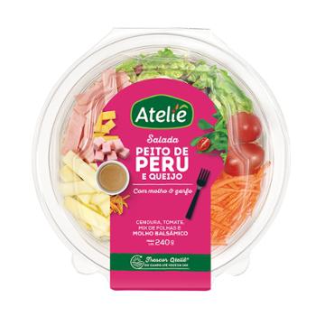 SALADA ATELIE PEITO DE PERU COM QUEIJO 230G