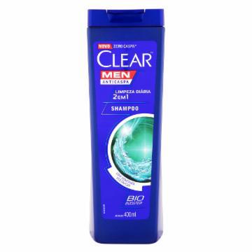 SHAMPOO CLEAR MEN LIMPEZA DIARIA 2X1 400ML