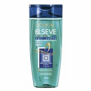 SHAMPOO ELSEVE LOREAL HYDRA DETOX 48H A/CASPA 400ML