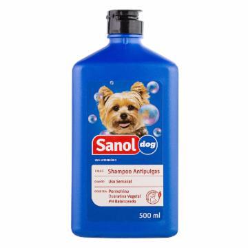 SHAMPOO SANOL DOG ANTI PULGAS 500ML