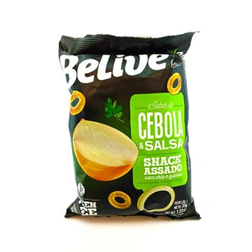 SNACK BELIVE SEM GLUTEN CEBOLA E SALSA 35G