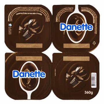 SOBREMESA LACTEA DANONE DANETTE CHOCOLATE BANDEJA C/4 360G