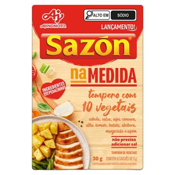 TEMPERO SAZON NA MEDIDA 10 VEGETAIS C/6 30G