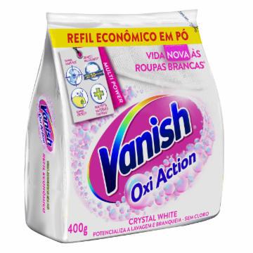 TIRA MANCHAS VANISH OXI ACTION CRYSTAL WHITE REFIL 400G
